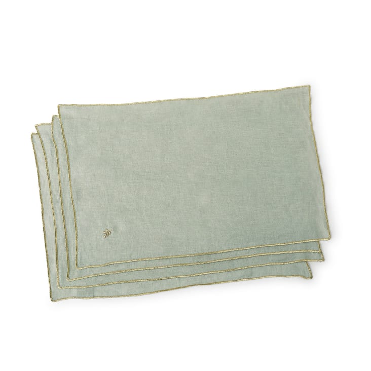 Set di 4 tovagliette in plastica intrecciata, 45 x 30 cm, colore