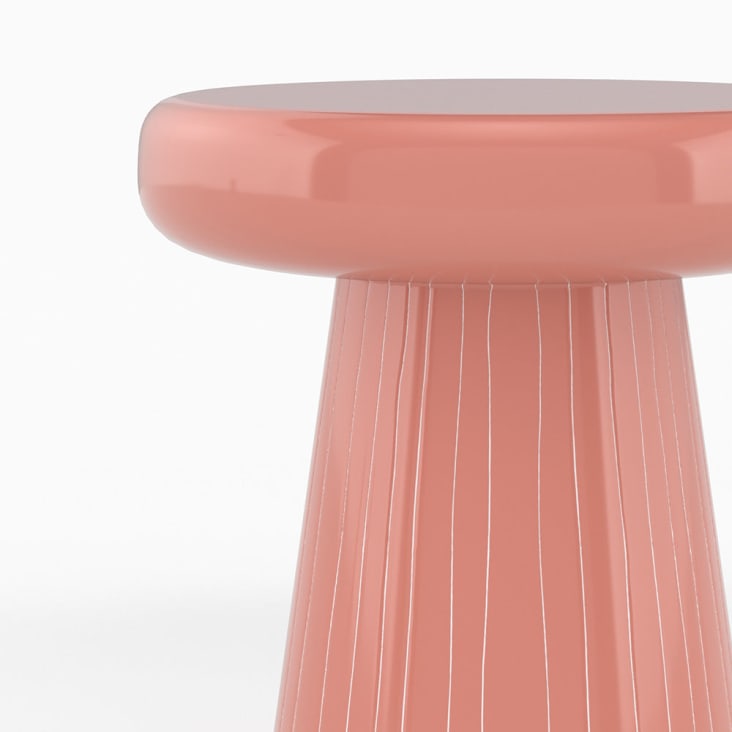 Runder Beistelltisch aus rosa Metall Adélie | Maisons du Monde