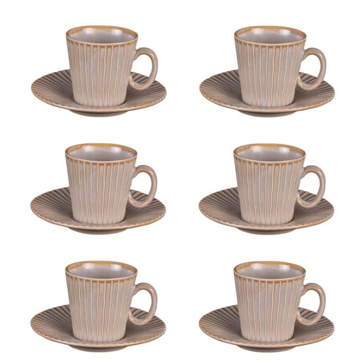 Lot de 4 tasses à café en céramique vintage éditées par LBVYR Circa