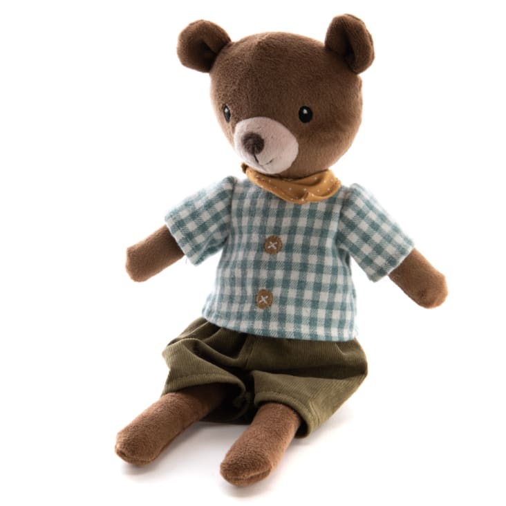 TRUDI peluche Castoro , colore marrone chiaro e marrone scuro, altezza 20 cm