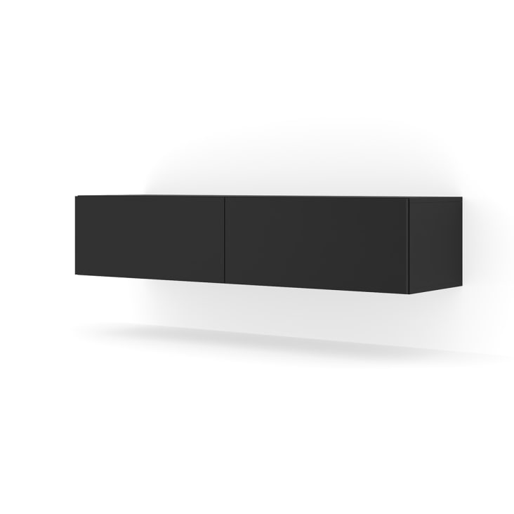 Mueble TV de pared 2 puertas 160 cm Bali Negro