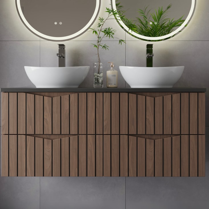 HOMCOM Specchio Da Bagno Moderno In Legno Con 4 Ripiani Nero - 8