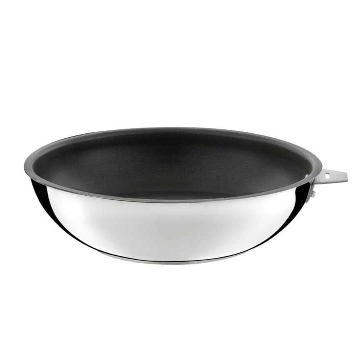 Wok Menastyl Iris 28cm Aluminium - Anti-adhésif, Poignée Amovible - Compatible Induction