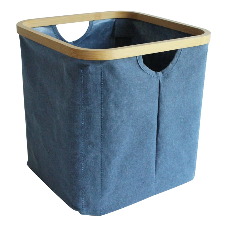 Lorena Canals Cesto Portaoggetti Woody - Oliva - Cotone (30x30 cm) unisex (bambini