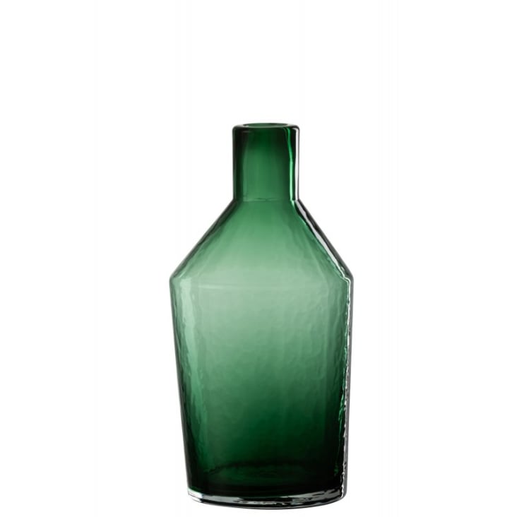 Bottiglia decorativa in vetro verde 14x14x28 cm | Maisons du Monde