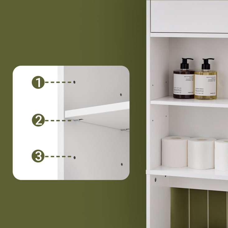 Izrielar Armadio Modulare 20 Cubi Fai-da-te - Bianco, 180x142x37 Cm, Con Ante, Ideale Per Camera O Ingresso - Foto 4