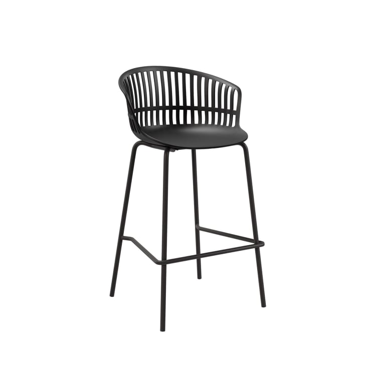 QUIRUMED Hocker Mit Rückenlehne & Gaslift – Höhenverstellbar, 5 Räder, Bis 135 Kg, Blaues Kunstleder