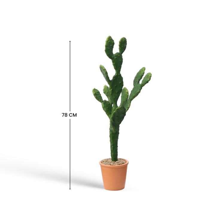 Cactus Artificiale In Vaso Nero 110 Cm | Pianta Finta Per Interni | Design UK | Effetto Realistico