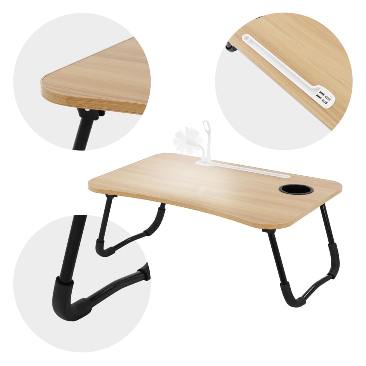 Faltbarer Laptoptisch Für Bett & Sofa – Aluminiumlegierung, Klappbar, Mit Stauraum, Bis 30 Kg Belastbar