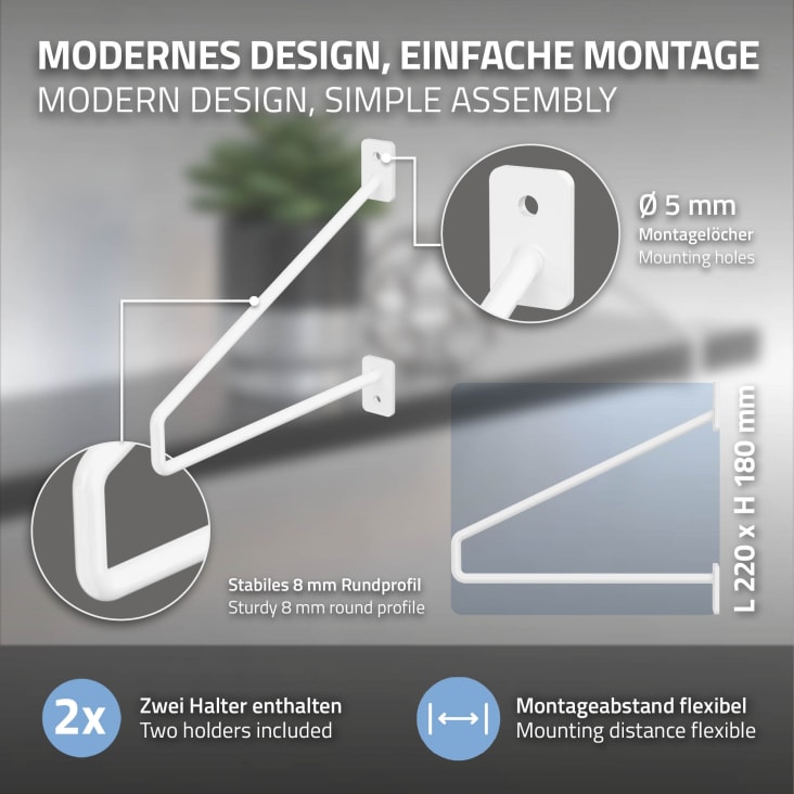 L-förmige Regalhalterungen Gold - 2 Stück Barock Halterungen Für DIY Regale