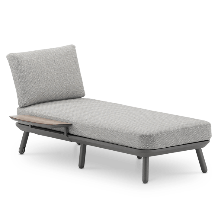Gartenliege mit Tisch und Seil, taupe/beige Matilda Maisons du Monde