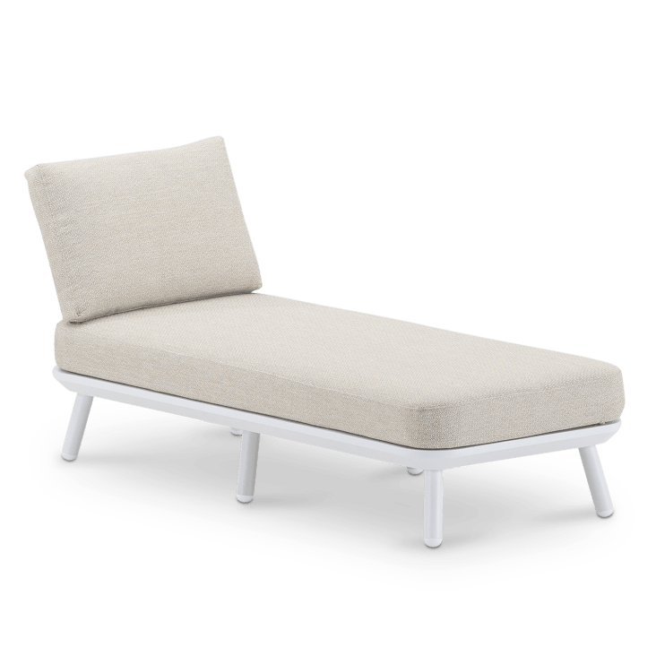 Garten Chaiselongue mit Seil, weiß / beige Seil Matilda Maisons du Monde