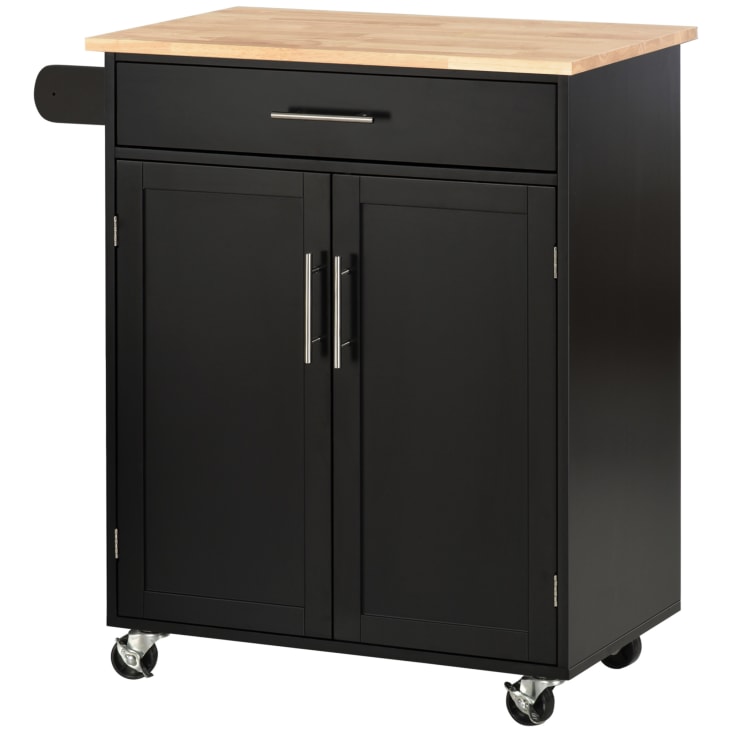 Easycomfort Carrello Cucina Con Sgabelli Isola Cucina EASYCOMFORT Carrello Da Cucina Multiuso In Legno Con