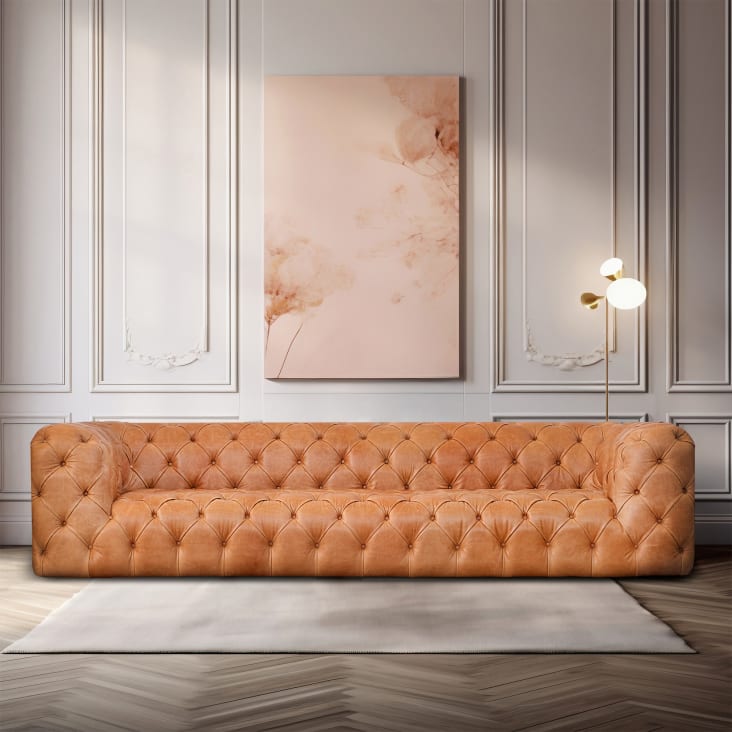 Tikamoon Divano Pelle E Legno Tikamoon Poltrone Basse Tikamoon