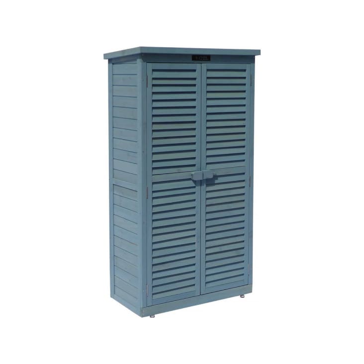 MSV Armadio Smontabile 90x46x160 Cm, In PVC E Tessuto Non Tessuto, Marrone/Bianco/Nero, Con Tubi Metallici
