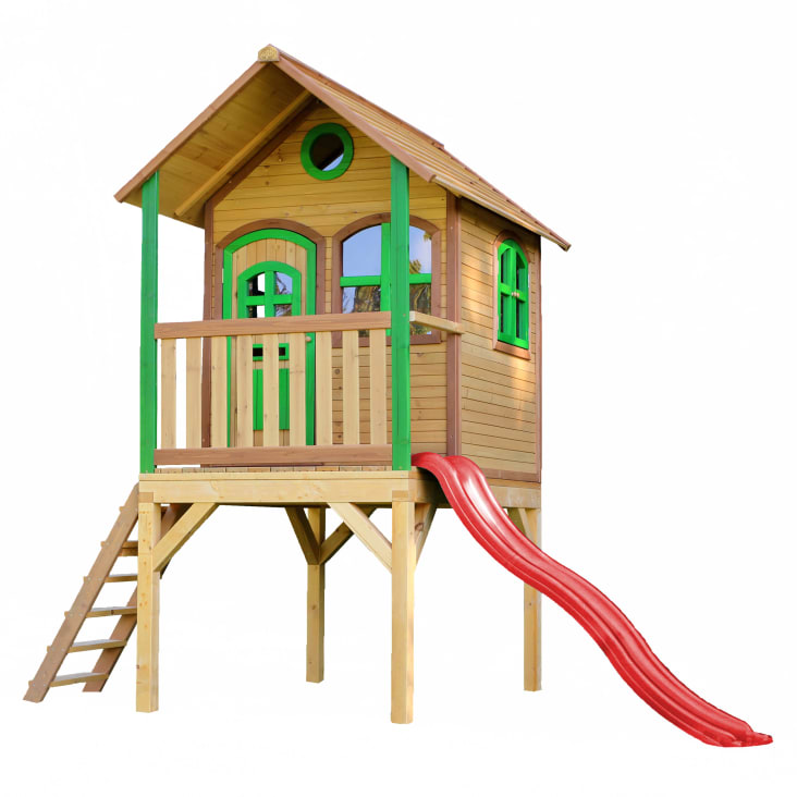 KIDKRAFT - Tipi caban n bois nfant avc mur d'scalad au millur prix
