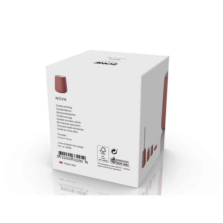 Gobelet Brosse à Dents Zone Denmark - Porcelaine Soft Touch Blanc