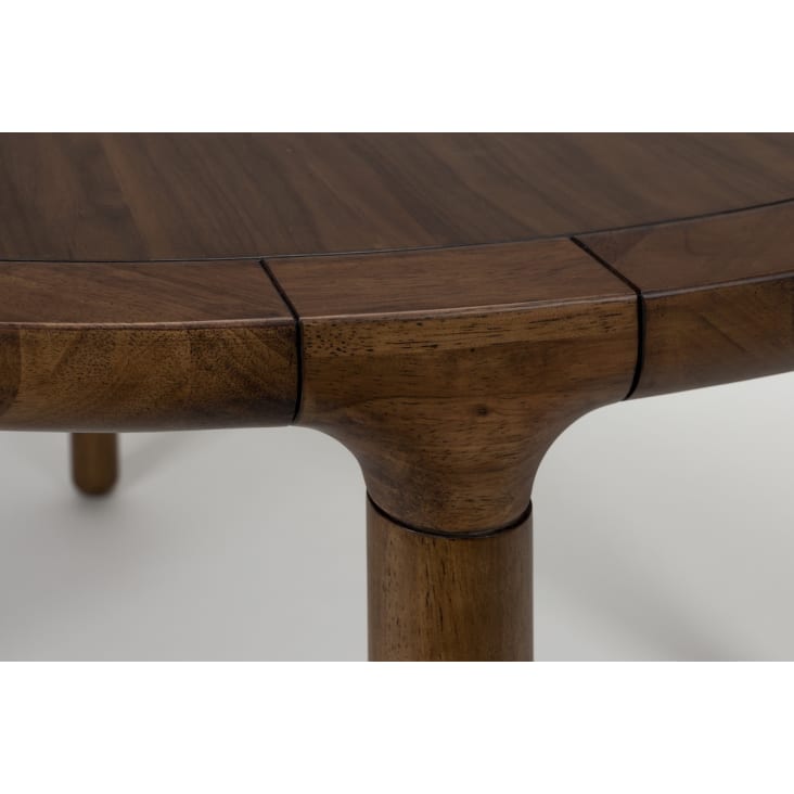 Table à manger ronde en bois finition noyer Storm | Maisons du Monde