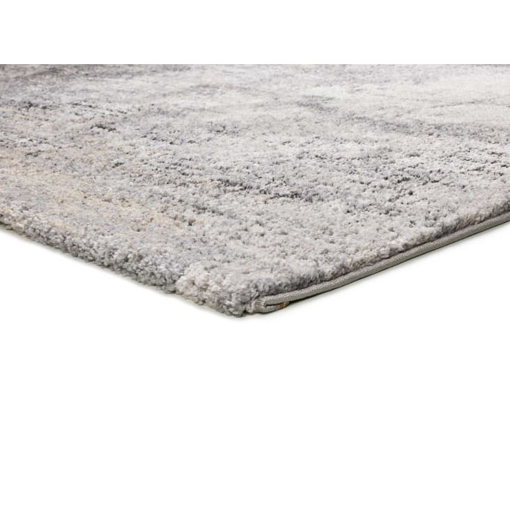 Tappeto in rilievo shaggy astratto grigio 140x200 cm-Kivet cropped-2