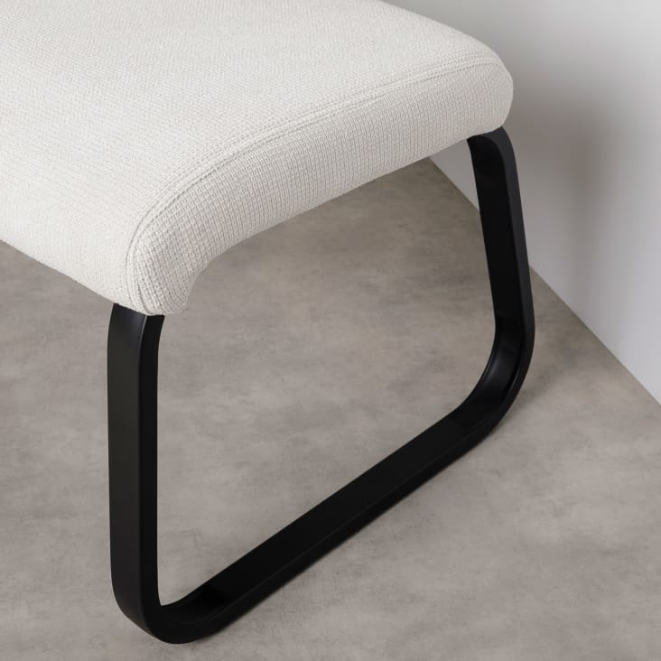 Banc Design Vilas 3 Places IDIMEX - Revêtement Synthétique Gris