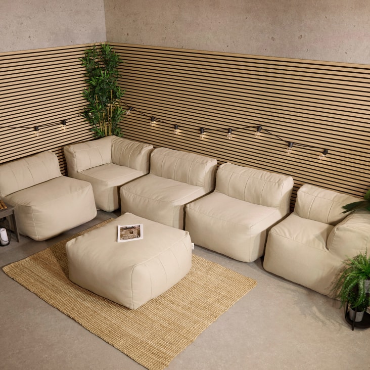 Pouf Divano Ad Angolo Con Isola Pouf Divano Modulare Angoli