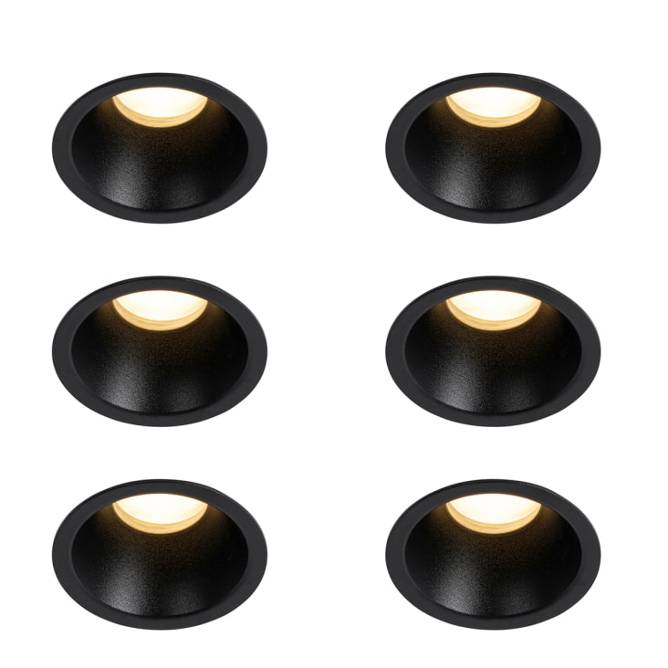 Set 6 faretti incasso neri GU10 IP44 Dept | Maisons du Monde
