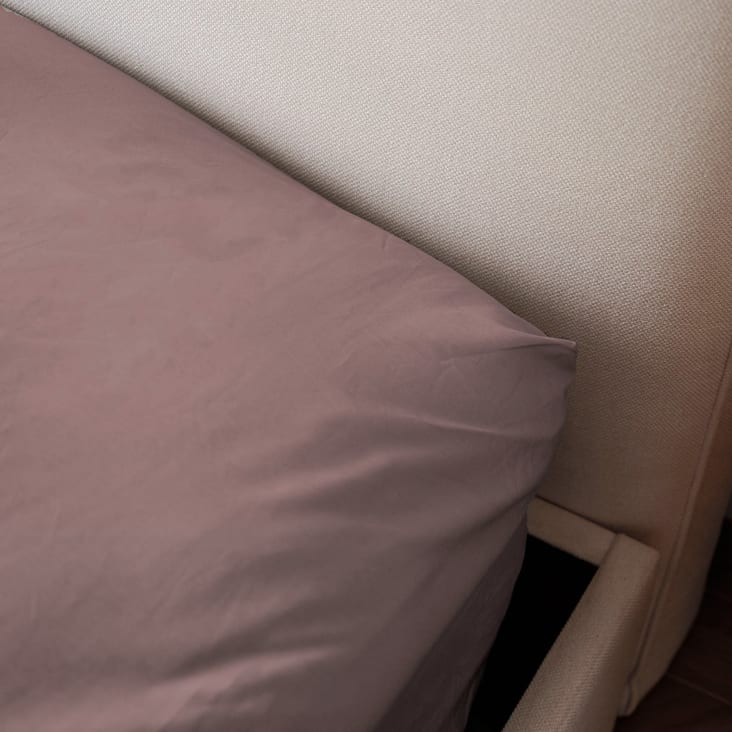 Lenzuolo Con Angoli In Jersey Di Cotone - Taglia Matrimoniale 180x200-200x200cm, Rosa/Lilla