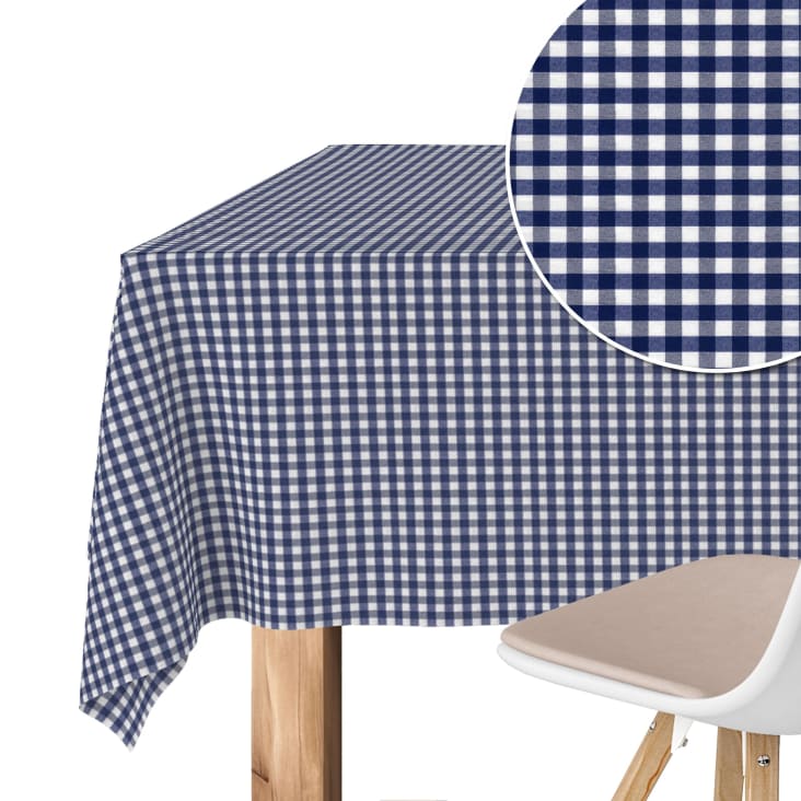 Mantel vichy pequeño marino teflonado confeccionado 220x140cm-Campo cropped-2