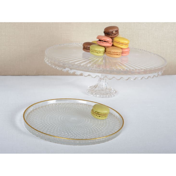 Plato Para Torta Con Tapa Color Blanco Coza