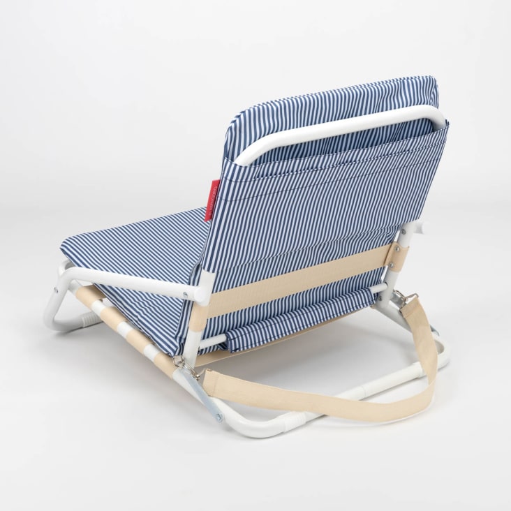 2 Sedie Da Spiaggia Pieghevoli VidaXL - Tessuto Blu Oxford, Struttura Acciaio, Per Esterni - Foto 5