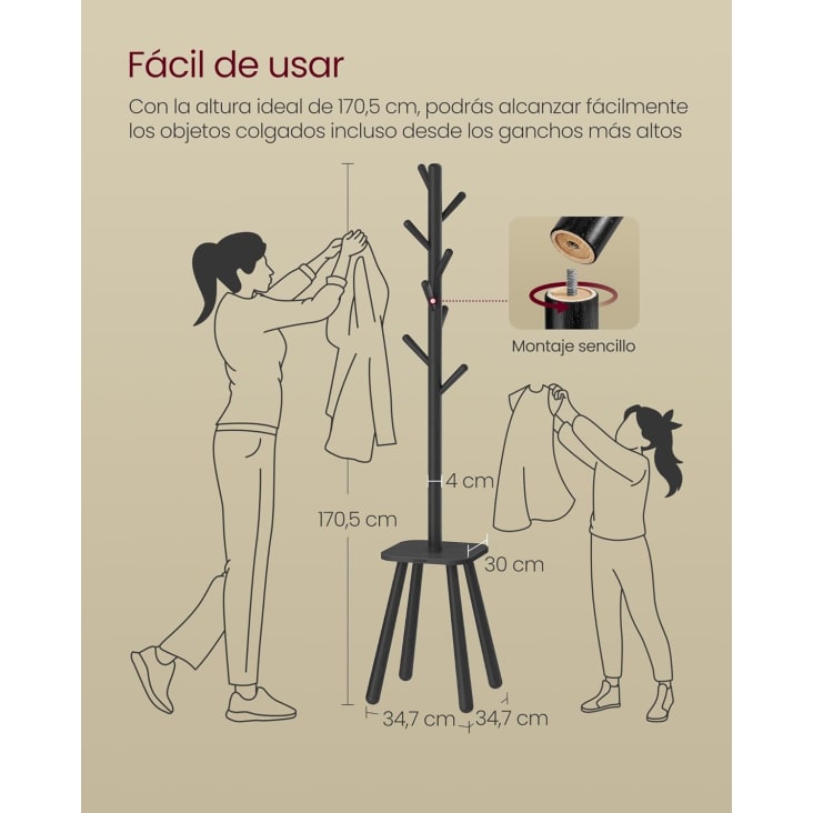 Colgador De Bolsos Organizador Colgador De Ropa Perchero Con