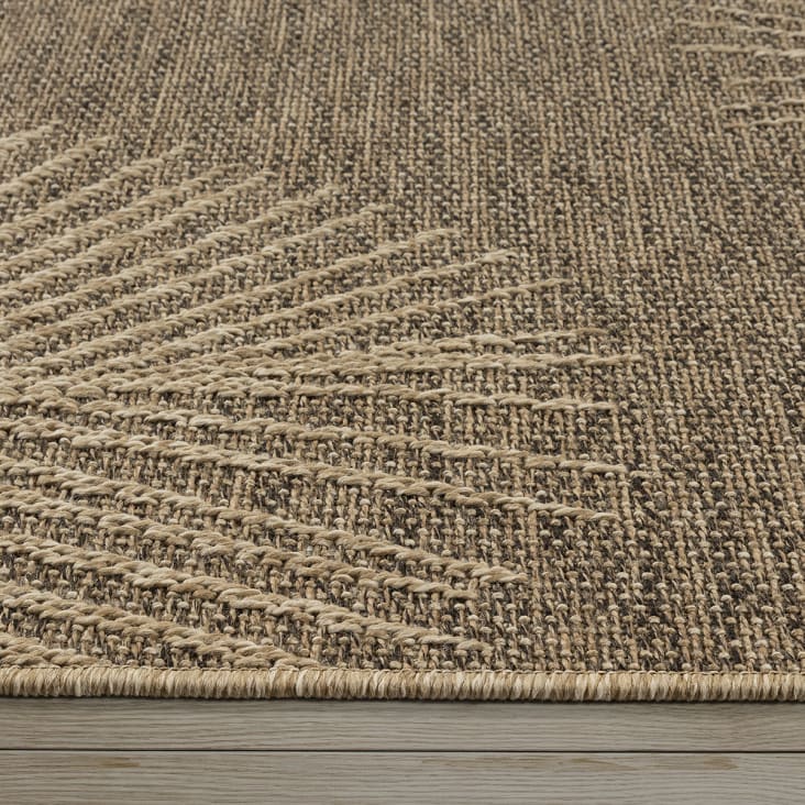 Kansas The Carpet Alfombra Exterior Kansas - Aspecto Yute Natural, Resistente Al Agua Y UV, 200x290 Cm, Para Jardín Y Interior Cesped Artificial