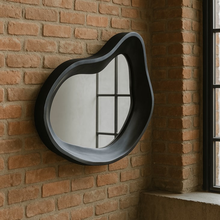 Miroir Dynamic 32x44cm noir Kare Design Dynamic Maisons du Monde