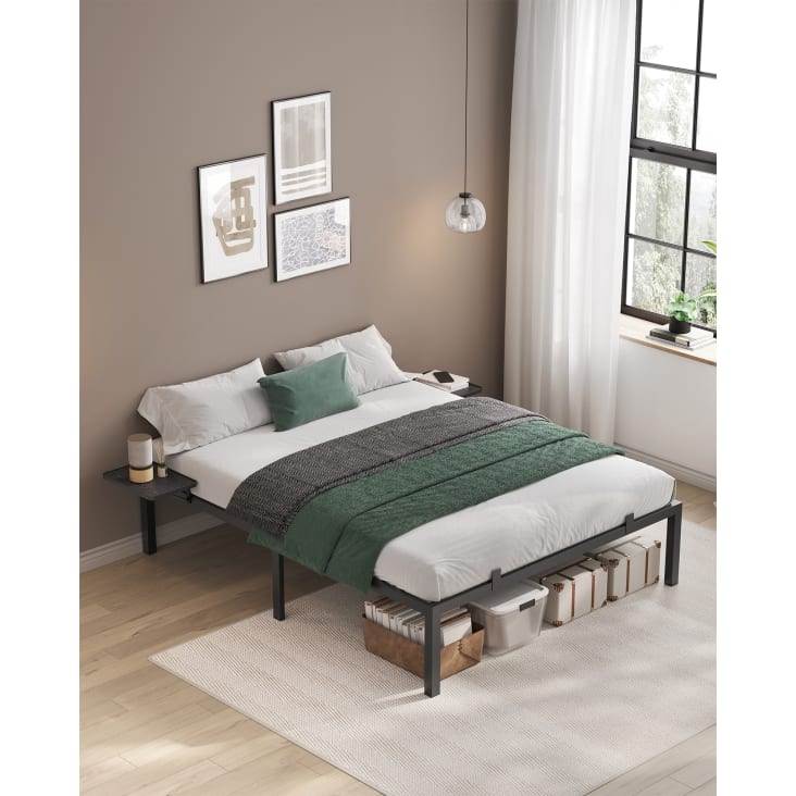 Struttura Letto Zinus Van 41 Cm - In Metallo Con Rete A Doghe, 150x190 Cm, Nero, Montaggio Facile - 3