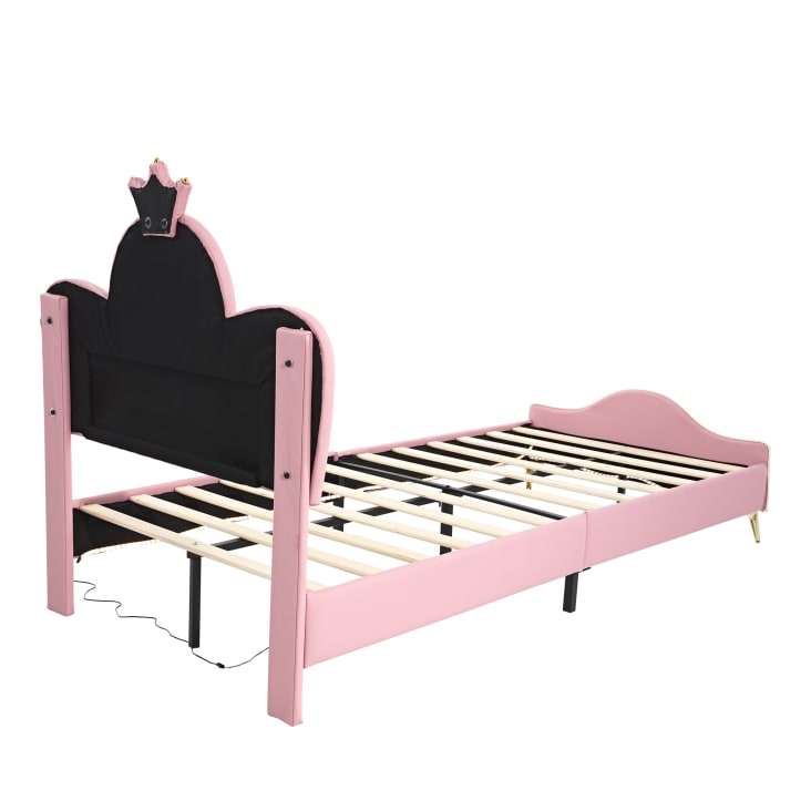 Letto Auto Per Bambini 90x200 Cm - Con LED E Rete A Doghe, Senza Materasso - Foto 9