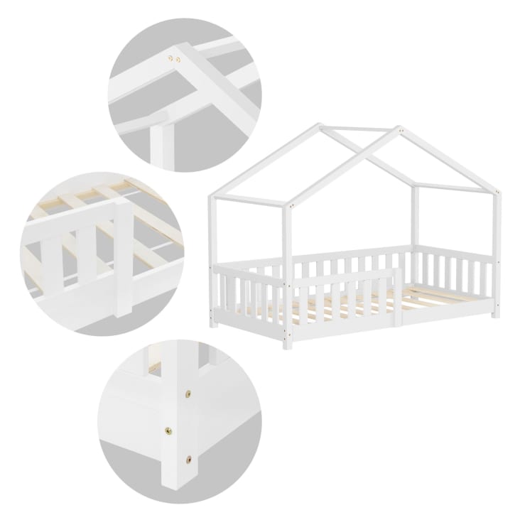 KiddyMoon - Materasso Pieghevole Per Bambini In Schiuma, Grigio Chiaro, 165x70 Cm (Piegato 70x55x30 Cm) - Foto 5