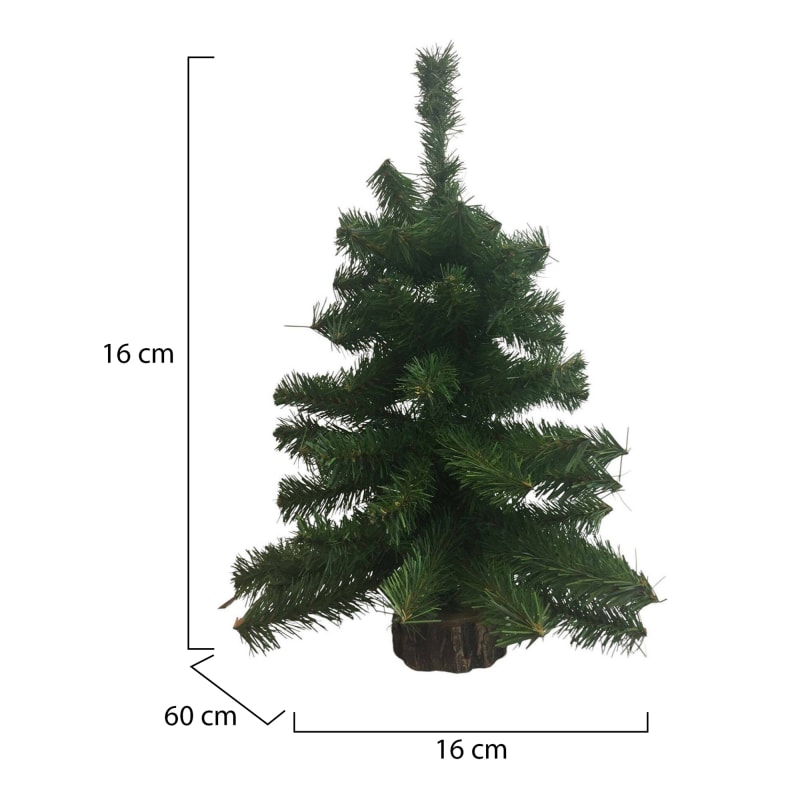 Grüner Plastik-Weihnachtsbaum, 60 cm hoch Vizzini