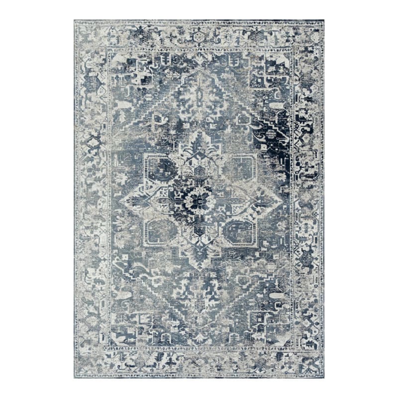 Teppich waschbar In-/Outdoor Blau 140x200 Antiquarian tabriz