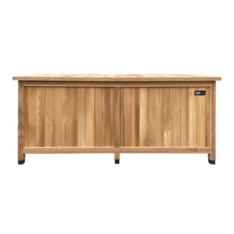 Gartenbox M aus Holz in Braun - Indoor Kissenbox Milo