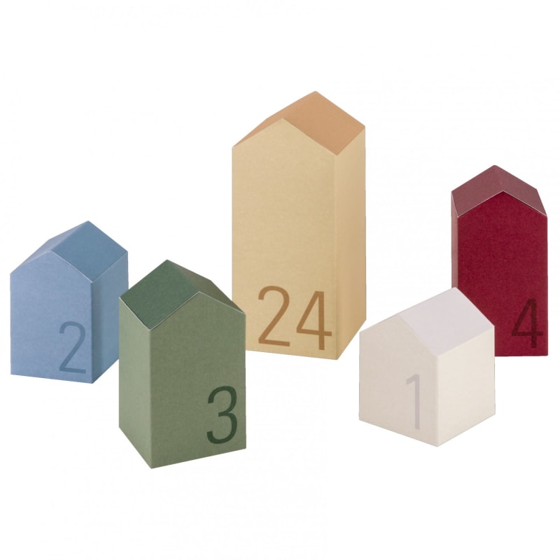 Calendrier de l'Avent Village multicolore Maisons du Monde - vue d'ensemble