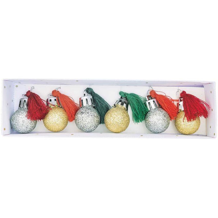 Set di 24 palline di Natale infrangibili da 3 cm, mini palline di Natale da appendere all'albero di Natale, feste, matrimoni, decorazioni, colorate | Leroy Merlin