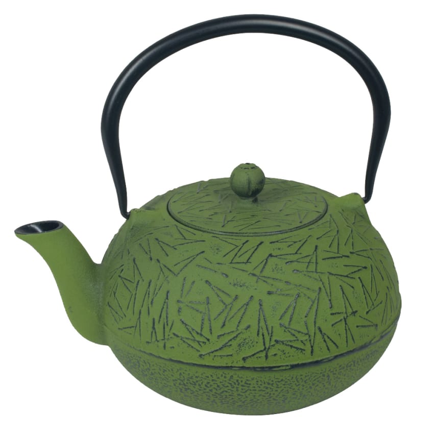Petite théière japonaise verte en fonte 0.6 litre