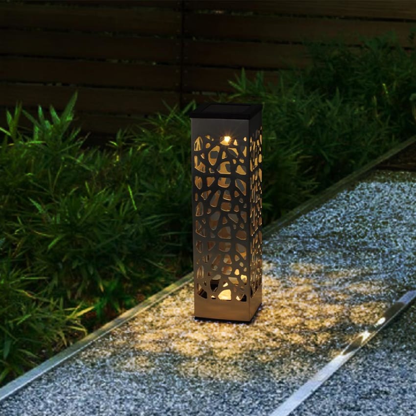 Lindby Lampada Da Esterno 'Lorian' Grigia – Lampioncino In Acciaio Inox, 1 Luce E27, IP44, Per Giardino E Terrazzo - 3