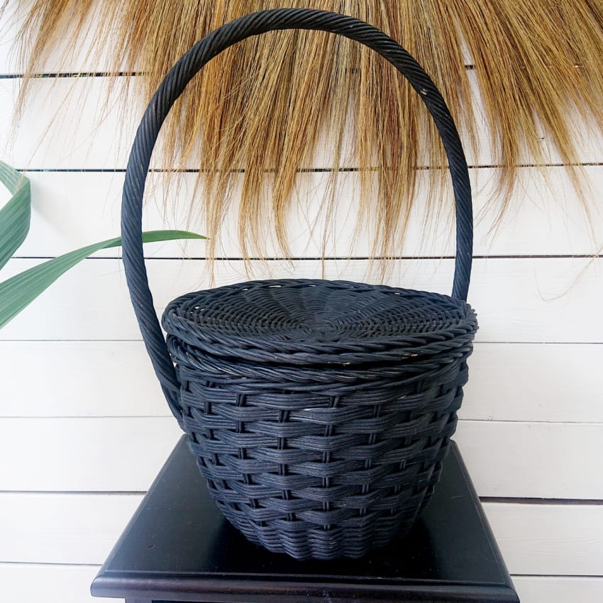 CANASTO DE MIMBRE NATURAL 50X57 CM - Mimbres De Chimbarongo