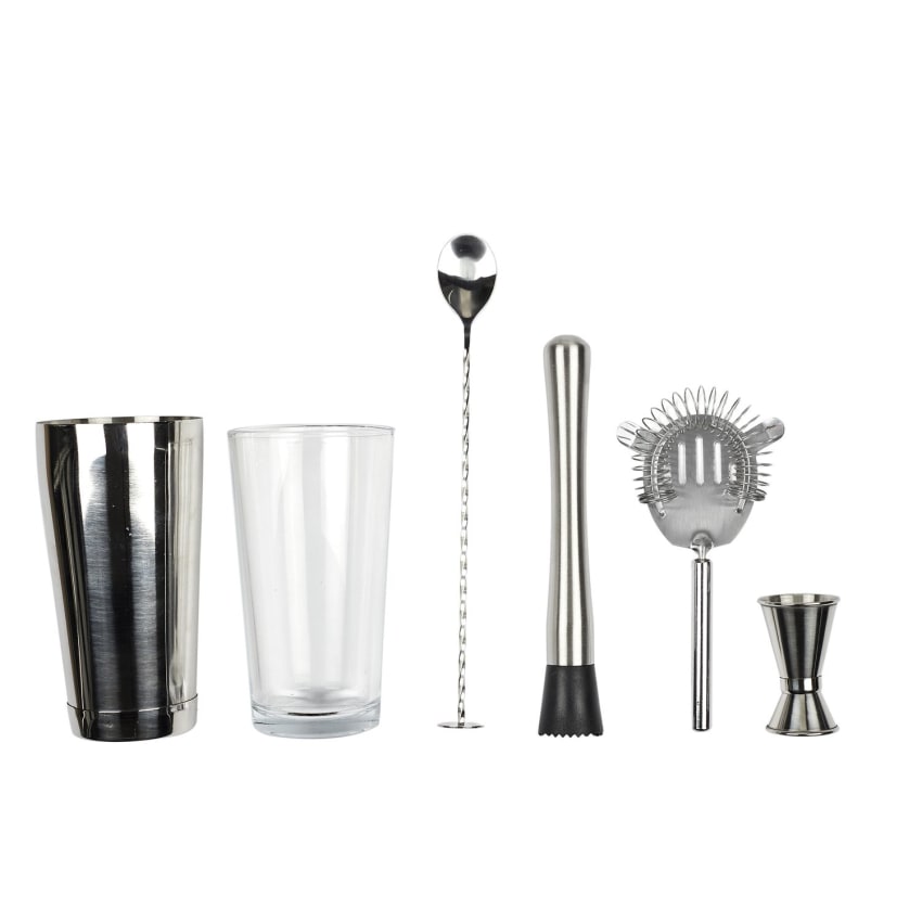 Lot De 5 Agitateurs à Cocktails En Acier Inoxydable - Forme étoile - Réutilisables - Pour Café, Cocktails, Boissons - Longueur 18,8 Cm