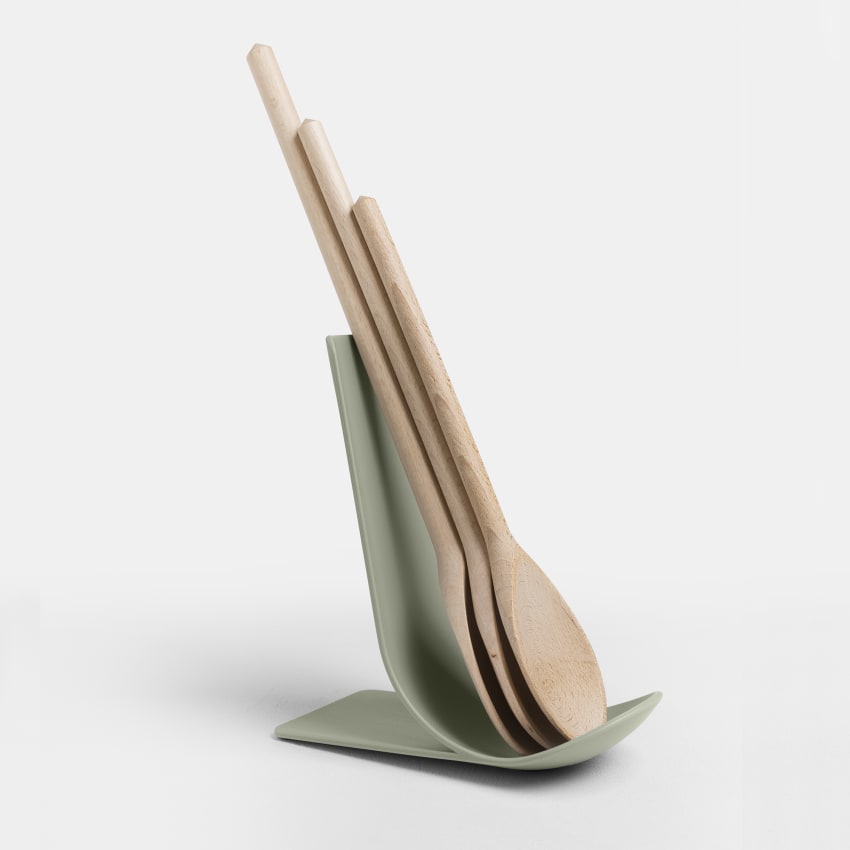 Repose-cuillère En Silicone - Accroche Mural, Idéal Pour Thé Et Cuisine ! - 3