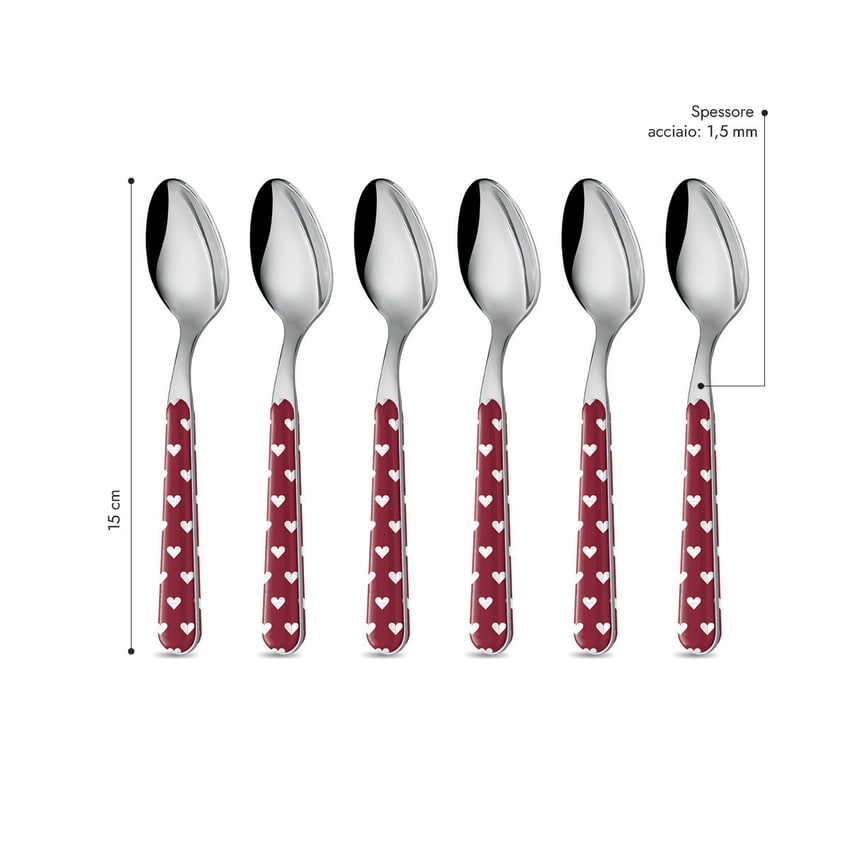 3 pezzi Cucchiai in Ceramica per Zuppa Manico Corto da