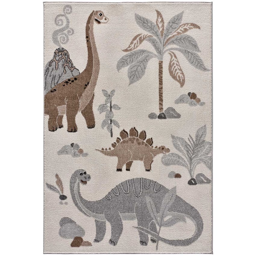 Tappeto Antiscivolo Morbido Per Bambini – Motivo Dinosauri – 78x50 Cm – Memory Foam Per Camera Da Letto O Soggiorno