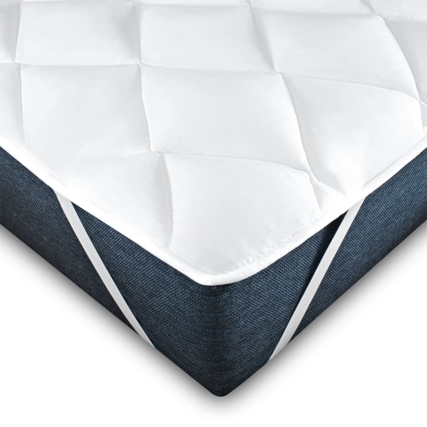 Surmatelas 10cm Pro Home - Microfibre 1400g/m², Hypoallergénique, 4 Sangles, 120x190cm (Petit)