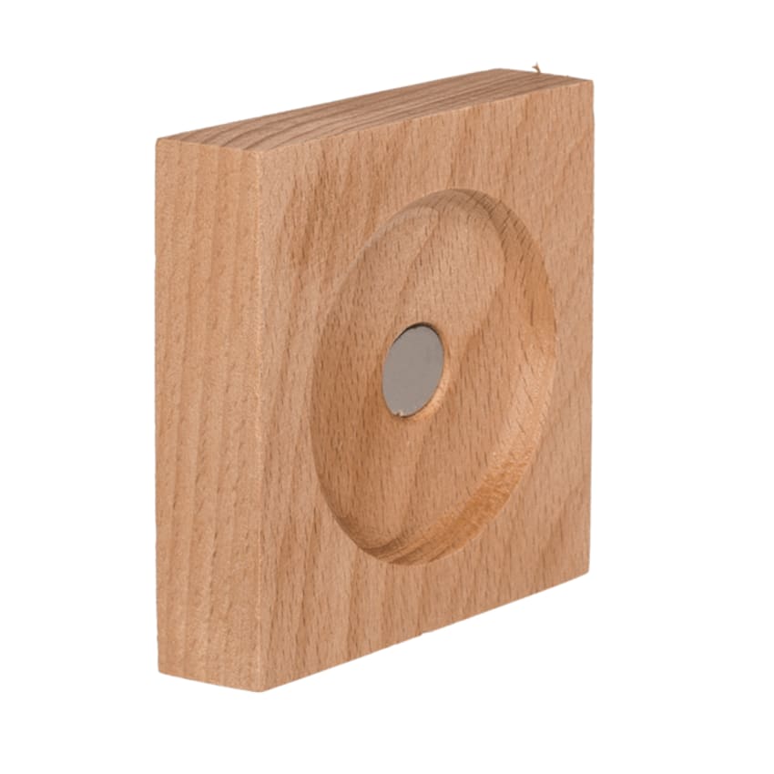 Sablier Magnétique Avec Poudre De Fer - Base En Bois, Verre Vert - Décoration Bureau, Maison, Cadeau Original